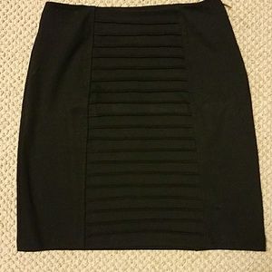 Adrienne vittadini black pleated miniskirt